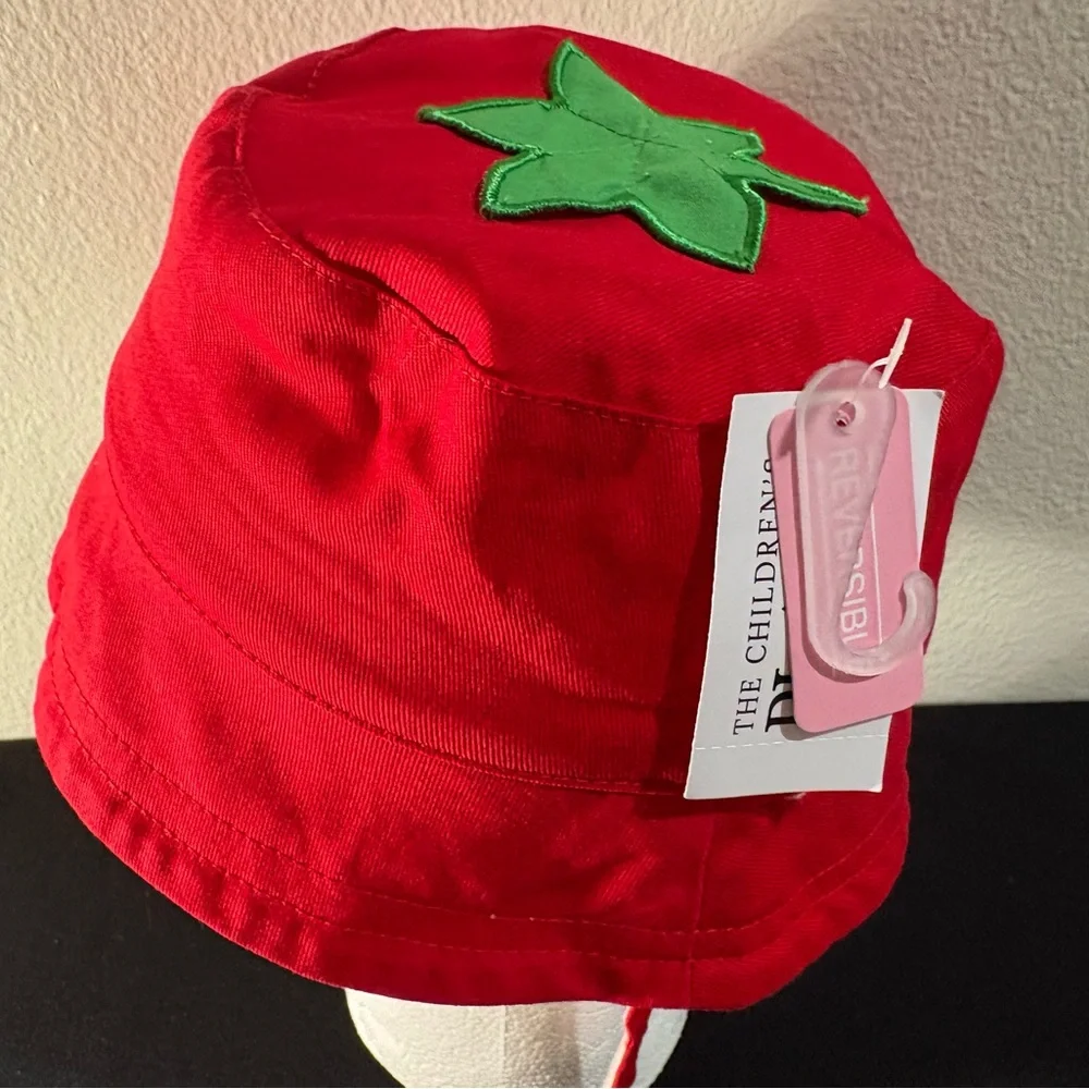The Children’s Place Toddle Strawberry Bucket Hat Sun Hat Size 6 - 12 Months NWT